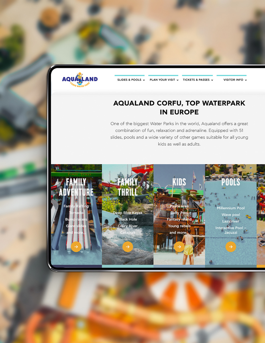 go creations aqualand hover homepage
